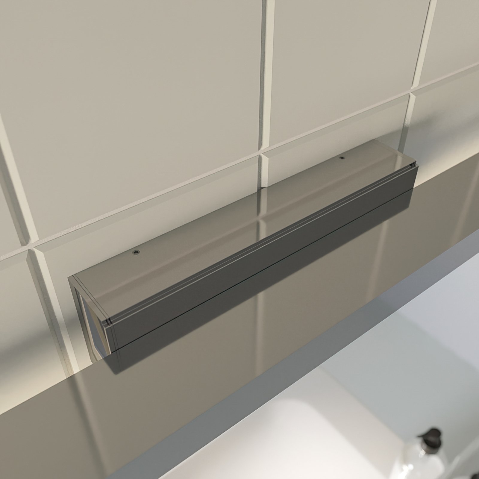 Lindby LED-Bad- und Spiegelleuchte Alenia, 120 cm, chrom